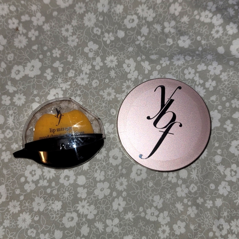 YBF Mood Changing Lip Color and YBF Transforming Neutralizing Powder/ Bronzer